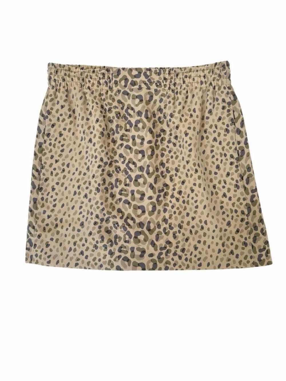 Gucci Leopard Print Mini Skirt in Beige
